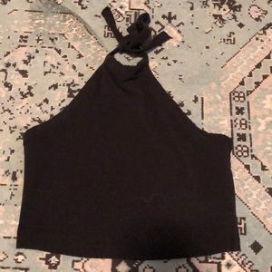 Black halter top